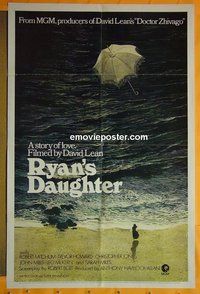 Q497 RYAN'S DAUGHTER one-sheet movie poster '70 Mitchum, Howard