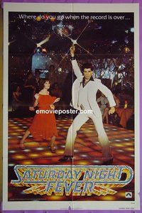 Q503 SATURDAY NIGHT FEVER one-sheet movie poster '77 John Travolta