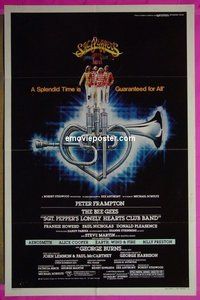 Q549 SGT PEPPER'S LONELY HEARTS CLUB BAND style C one-sheet movie poster