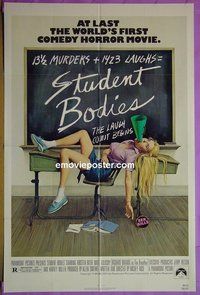Q658 STUDENT BODIES one-sheet movie poster '81 horror comedy!