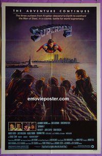 Q673 SUPERMAN 2 one-sheet movie poster '81 Christopher Reeve
