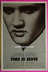 Q736 THIS IS ELVIS one-sheet movie poster '81 Elvis Presley!
