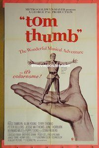 Q756 TOM THUMB one-sheet movie poster R70 George Pal, Tamblyn