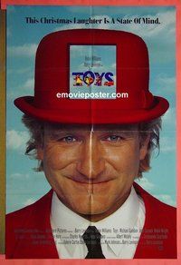 Q768 TOYS DS one-sheet movie poster '92 Robin Williams