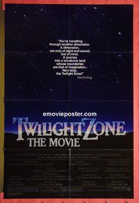 Q779 TWILIGHT ZONE full-bleed one-sheet movie poster '83 Lithgow