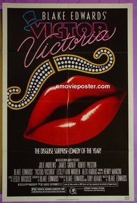 Q808 VICTOR VICTORIA one-sheet movie poster '82 Julie Andrews