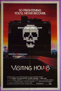 Q815 VISITING HOURS one-sheet movie poster '82 William Shatner