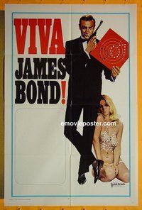 Q817 VIVA JAMES BOND one-sheet movie poster '70 super sexy!