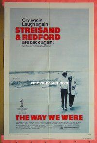 Q836 WAY WE WERE one-sheet movie poster R75 Streisand, Redford