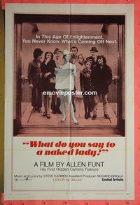 Q846 WHAT DO YOU SAY TO A NAKED LADY style B one-sheet movie poster '70
