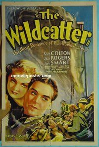 Q873 WILDCATTER one-sheet movie poster '37 Scott Colton, Rogers