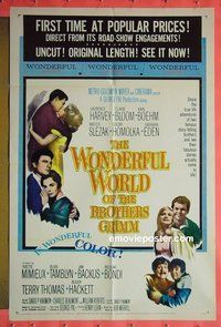 Q896 WONDERFUL WORLD OF THE BROTHERS GRIMM one-sheet movie poster