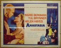 R428 ANASTASIA half-sheet '56 Ingrid Bergman,Brynner