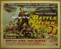 R450 BATTLE HYMN half-sheet '57 Rock Hudson, Hyer