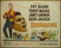 R460 BERNARDINE half-sheet '57 Pat Boone, Terry Moore