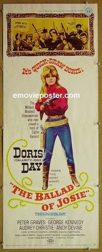 R020 BALLAD OF JOSIE insert '68 Doris Day w/ gun!