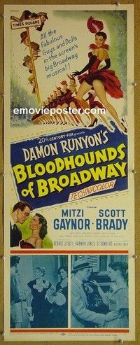 R041 BLOODHOUNDS OF BROADWAY insert '52 Mitzi Gaynor