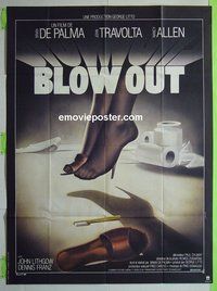 T036 BLOW OUT French one-panel movie poster '81 John Travolta, De Palma