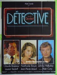 T043 DETECTIVE  French one-panel movie poster '85 Jean-Luc Godard