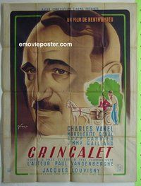 T058 GRINGALET French one-panel movie poster '46 Charles Vanel, French