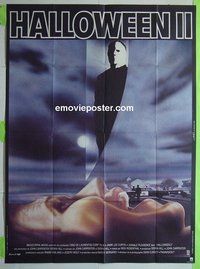 T060 HALLOWEEN 2 French one-panel movie poster '81 Jaime Lee Curtis