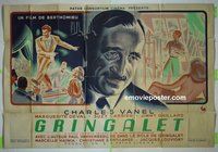 T024 GRINGALET French two-panel movie poster '46 Charles Vanel, French