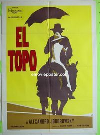 T010 EL TOPO Italian one-panel movie poster '74 Jodorowsky cult classic!