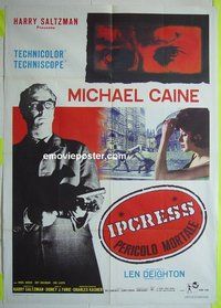T016 IPCRESS FILE Italian one-panel movie poster R67 Michael Caine as a spy