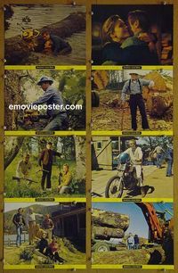 V753 SOMETIMES A GREAT NOTION 8 color 8x10 mini lobby cards '71