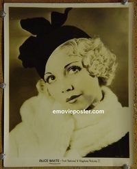 W017 ALICE WHITE portrait vintage 8x10 still 1920s