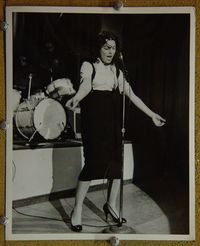 V130 BOP GIRL GOES CALYPSO vintage 8x10 still '57 Judy Tyler performs