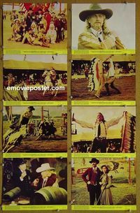 V147 BUFFALO BILL & THE INDIANS 8 color 8x10 mini lobby cards '76