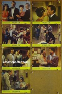 V624 PIECE OF THE ACTION 7 color 8x10 mini lobby cards '77 Poitier