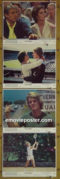 V635 PLAYERS 4 color 8x10 mini lobby cards '79 MacGraw, Martin
