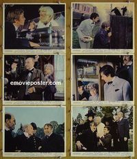V905 WRONG BOX 6 English color 8x10 lobby cards '66 Caine, Mills