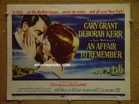 Y002 AFFAIR TO REMEMBER title lobby card '57 Cary Grant, Kerr