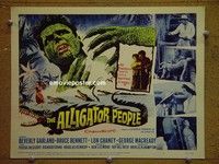 Y010 ALLIGATOR PEOPLE title lobby card '59 Beverly Garland