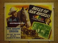 Y033 BELLS OF SAN ANGELO title lobby card '47 Roy Rogers