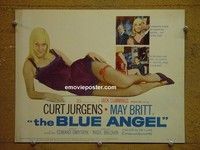 Y040 BLUE ANGEL title lobby card '59 Curt Jurgens, May Britt