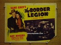 Y043 BORDER LEGION title lobby card '40 Roy Rogers
