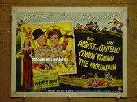 Y064 COMIN' ROUND THE MOUNTAIN title lobby card '51 Abbott & Costello