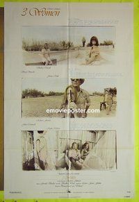 A016 3 WOMEN one-sheet movie poster '77 Robert Altman, Shelley Duvall