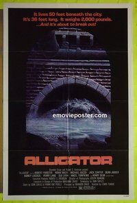 A054 ALLIGATOR one-sheet movie poster '80 Robert Forster, Riker