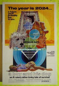 A125 BOY & HIS DOG one-sheet movie poster '75 Harlan Ellison