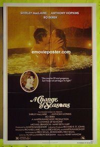 A149 CHANGE OF SEASONS one-sheet movie poster '80 Shirley MacLaine