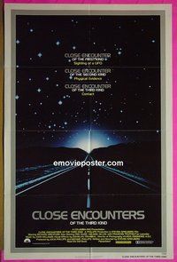 A166 CLOSE ENCOUNTERS OF THE 3rd KIND one-sheet movie poster '77 Spielberg