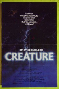 A180 CREATURE one-sheet movie poster '85 cool horror/sci-fi image!