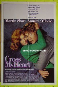 A192 CROSS MY HEART one-sheet movie poster '87 Martin Short, O'Toole