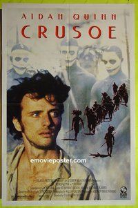 A193 CRUSOE one-sheet movie poster '89 Aidan Quinn, Robinson Crusoe
