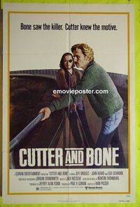 A205 CUTTER & BONE one-sheet movie poster '81 Jeff Bridges, John Heard
